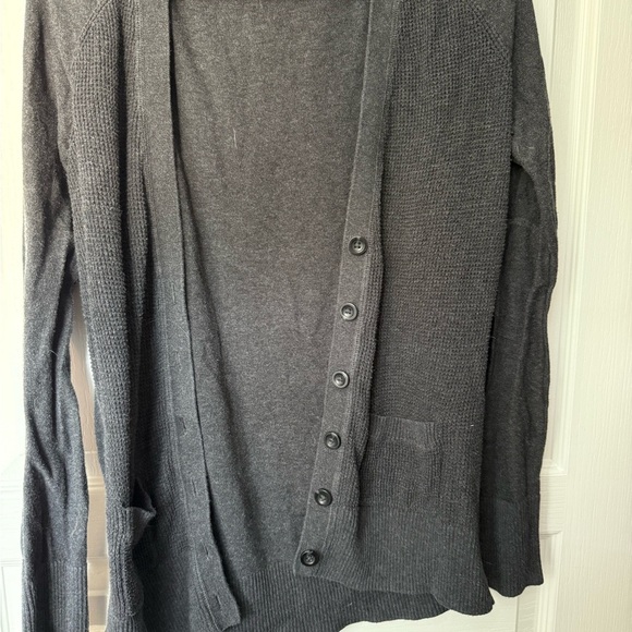 Mossimo Supply Co Gray Knit Cardigan Sweater - Picture 1 of 5